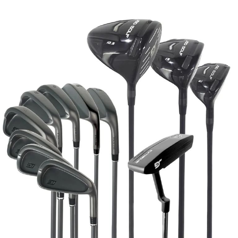 Complete set of golfing equipment